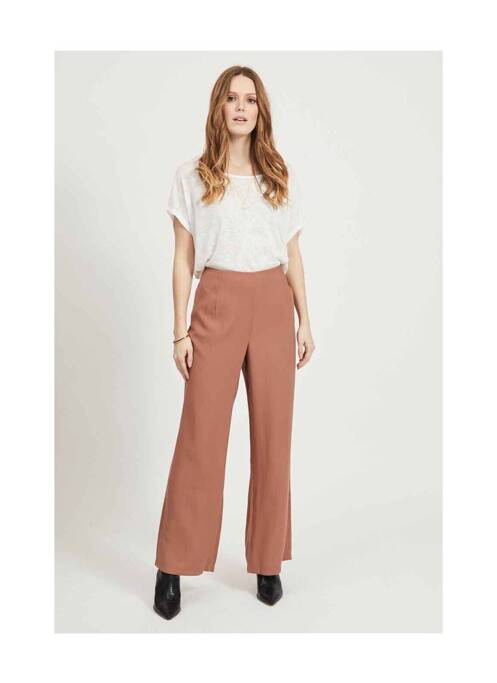 Pantalon chino marron VILA femme