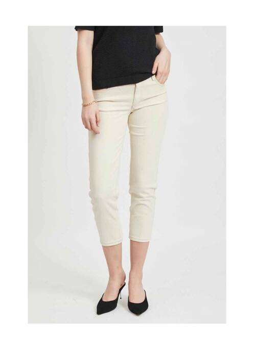 Pantalon 7/8 beige VILA pour femme