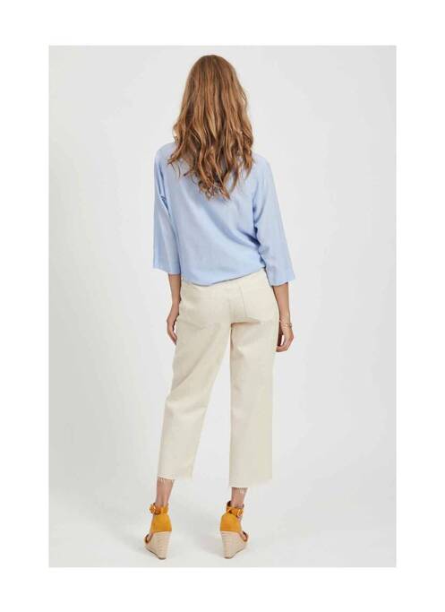 Jeans coupe droite beige VILA pour femme