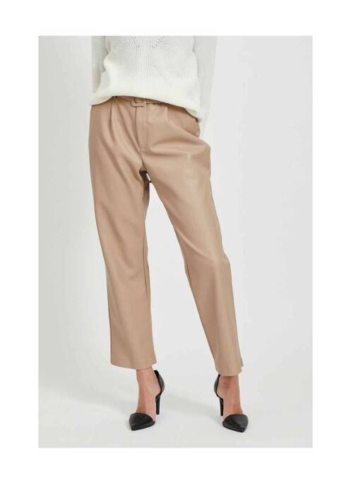 Pantalon chino beige VILA pour femme