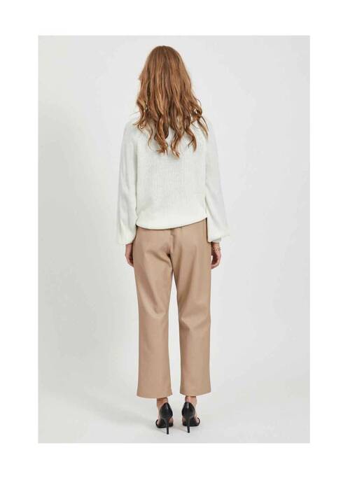 Pantalon chino beige VILA pour femme