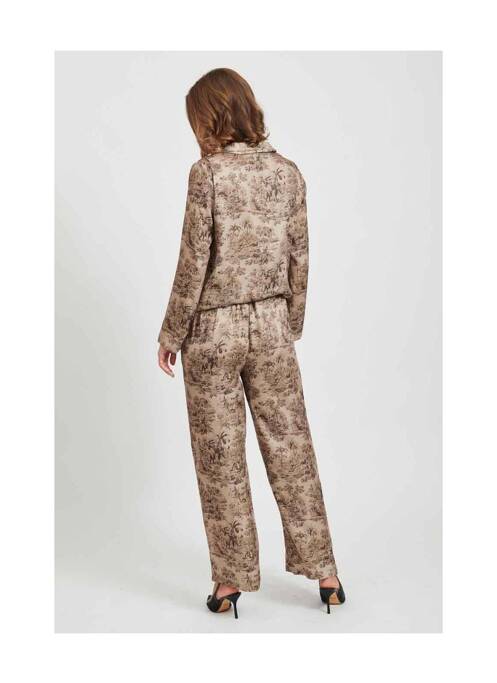 Pantalon large beige VILA pour femme