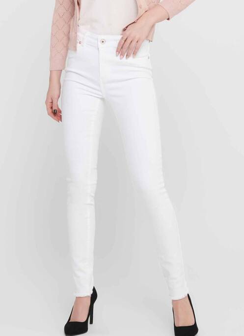 Jeans skinny blanc ONLY pour femme