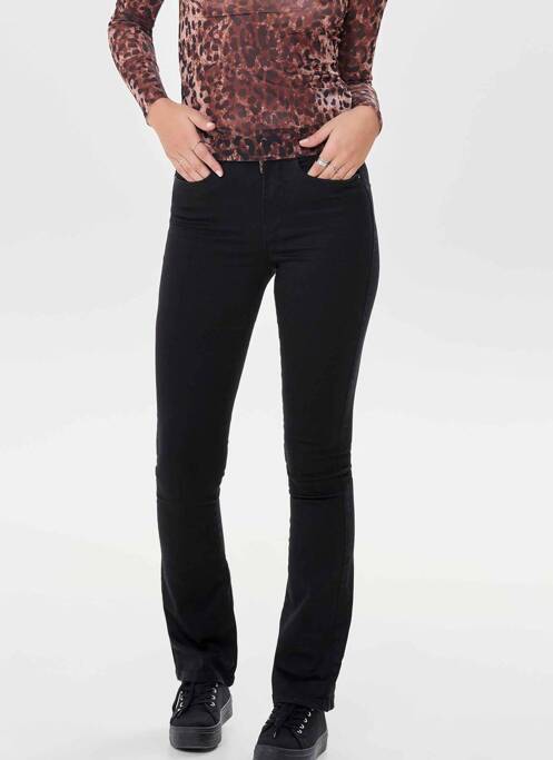 Jean coupe flare noir ONLY pour femme