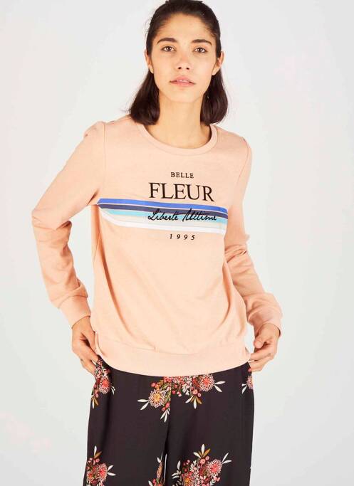 Sweat-shirt rose ONLY pour femme