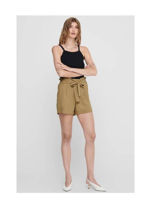 Short marron ONLY pour femme