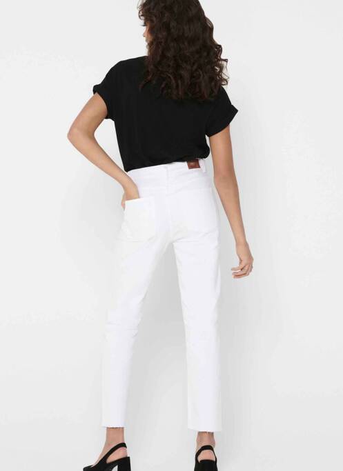 Jeans coupe droite blanc ONLY pour femme