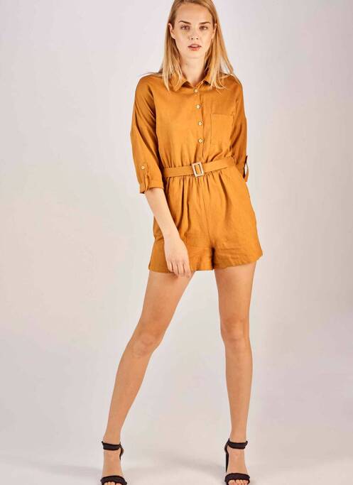 Combishort marron ONLY pour femme