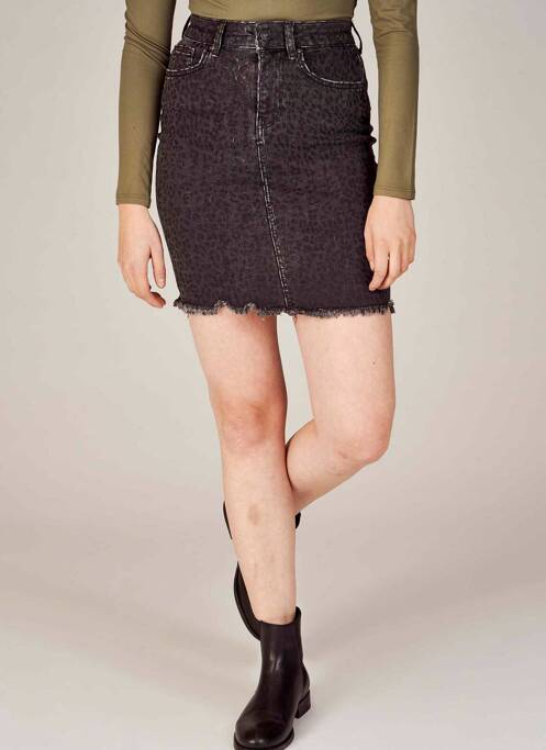 Jupe mi-longue marron ONLY pour femme