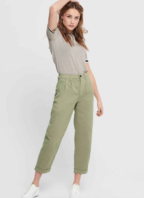 Pantalon chino argent ONLY femme