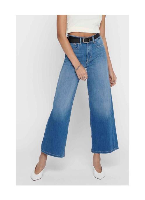 Jeans coupe large bleu ONLY pour femme