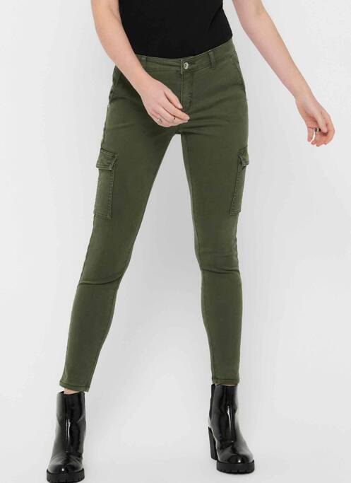 Jeans coupe slim vert ONLY pour femme