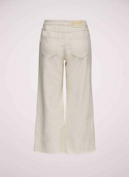 Jeans coupe large beige ONLY pour femme