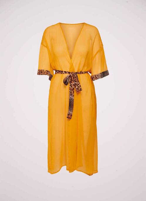 Veste kimono jaune ONLY pour femme