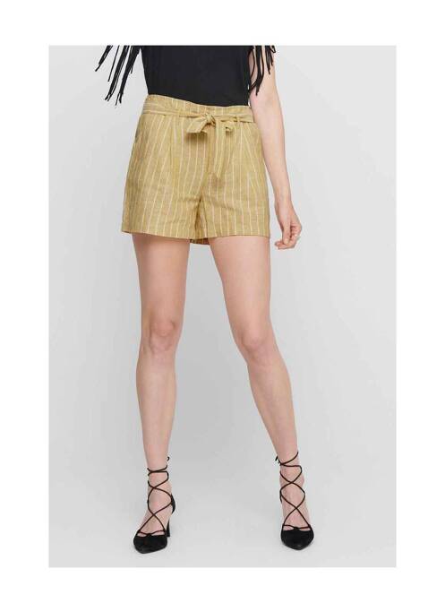 Short jaune ONLY pour femme