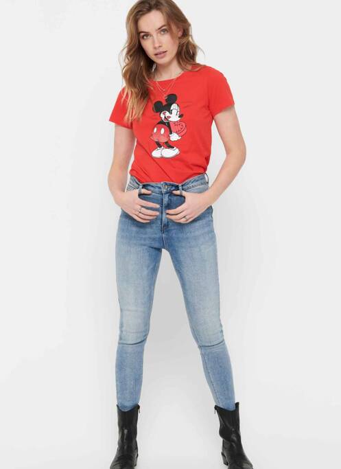 T-shirt rouge ONLY femme