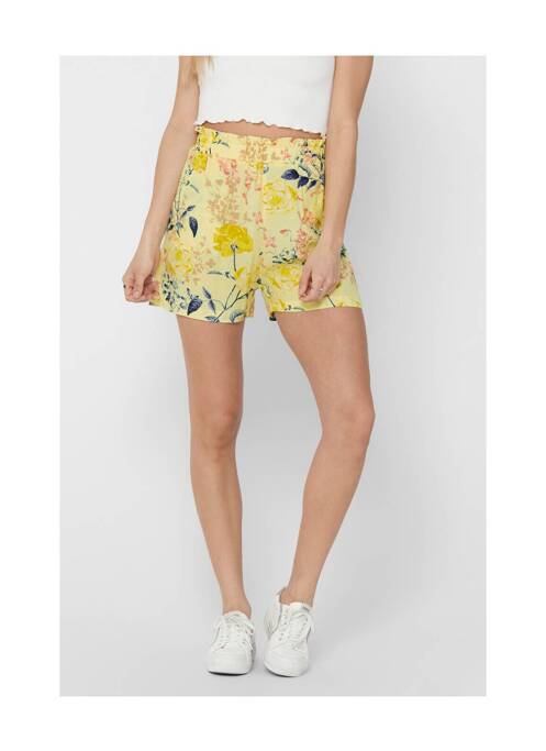 Short jaune ONLY pour femme