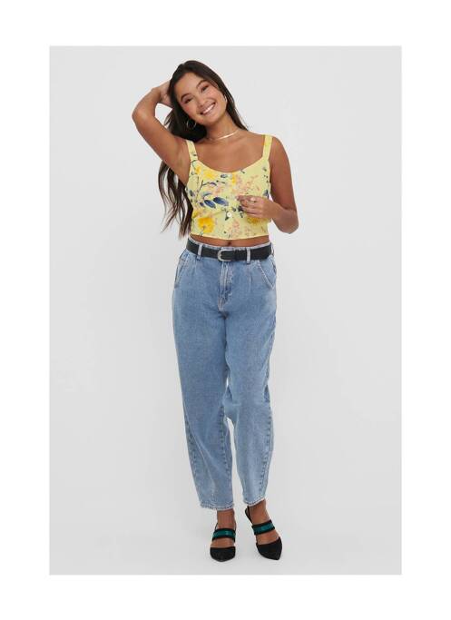 Crop top jaune ONLY pour femme