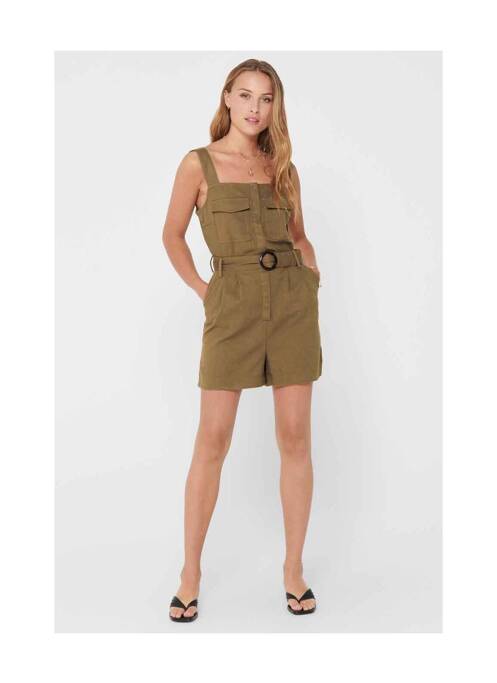 Combishort marron ONLY pour femme