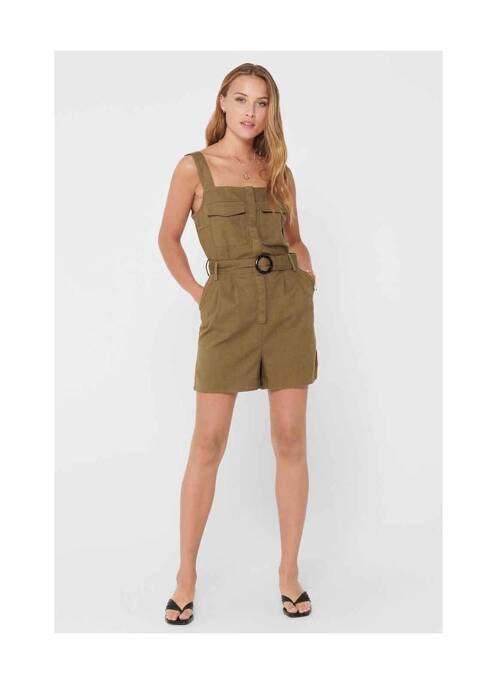 Combishort marron ONLY pour femme