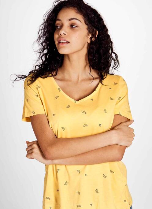 T-shirt jaune ONLY pour femme