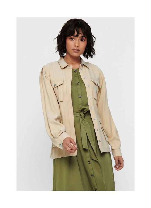 Veste casual beige ONLY pour femme