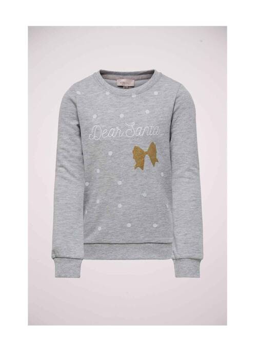 Sweat-shirt gris ONLY pour fille