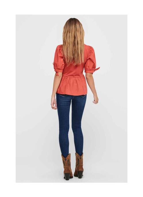 Blouse marron ONLY pour femme