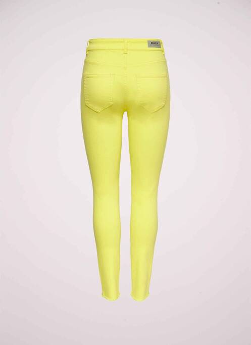 Pantalon slim jaune ONLY femme