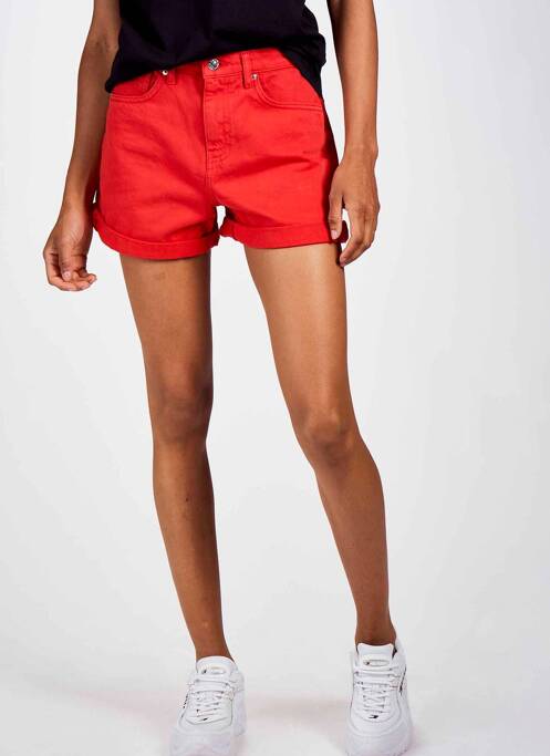 Short rouge ONLY pour femme