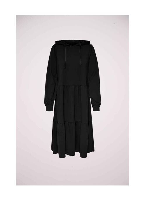 Robe mi-longue noir JACQUELINE DE YONG pour femme