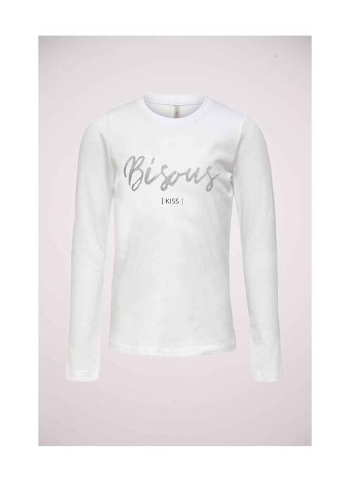 T-shirt blanc ONLY pour fille