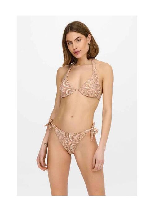 Haut de maillot de bain rose ONLY pour femme