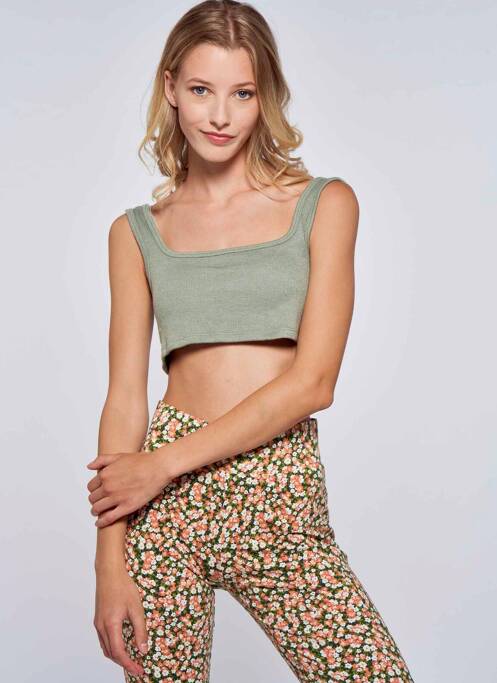 Crop top vert ONLY pour femme