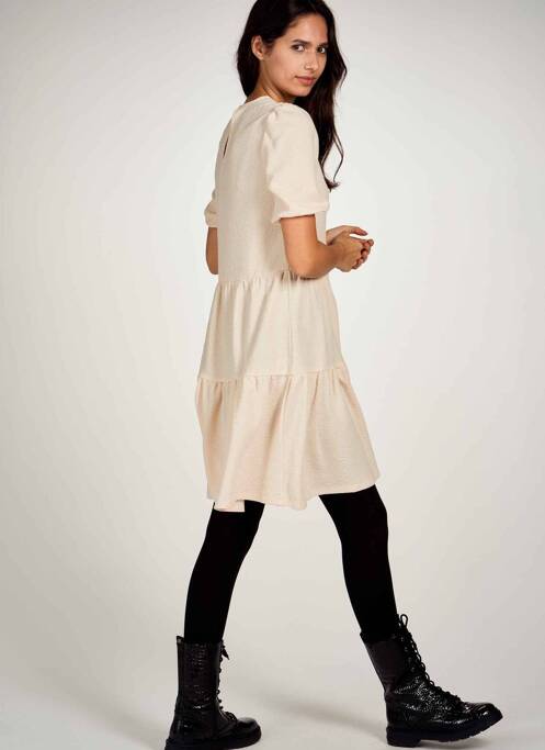 Robe mi-longue beige ONLY pour femme