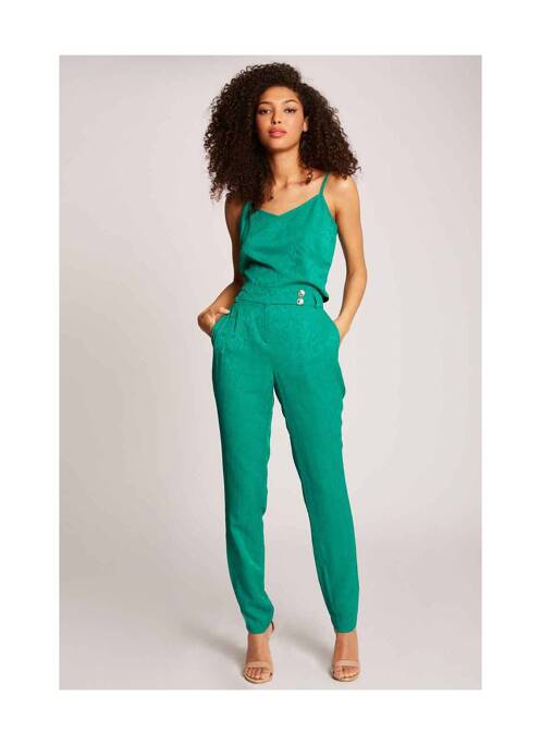 Pantalon chino vert MORGAN pour femme