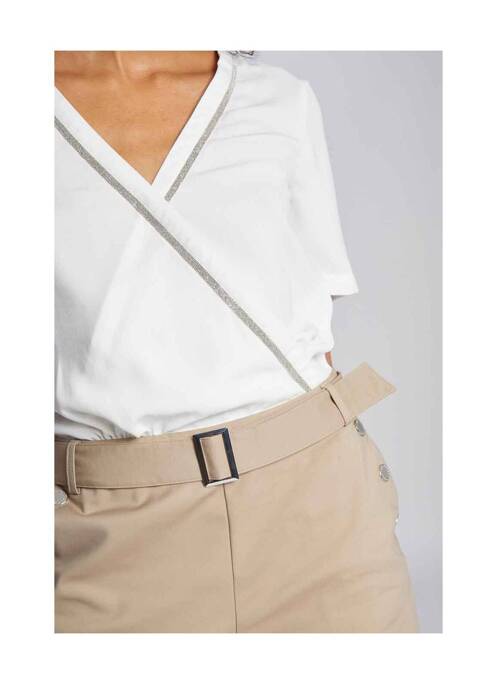 Combishort beige MORGAN pour femme