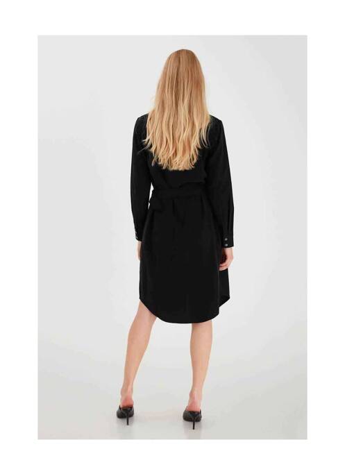 Robe mi-longue noir FRANSA pour femme