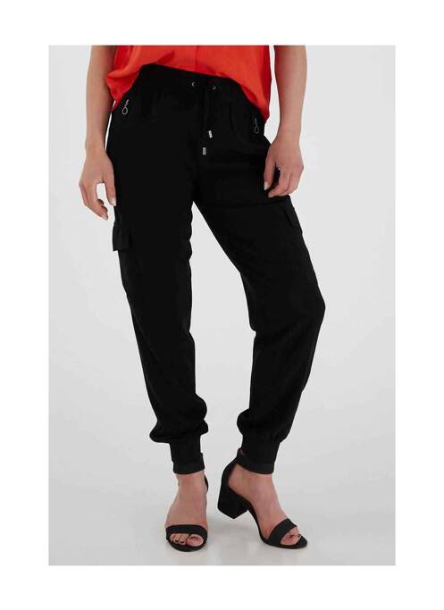 Pantalon cargo noir FRANSA pour femme