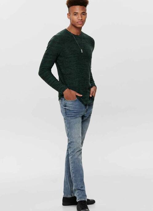 Pull vert ONLY&SONS pour homme