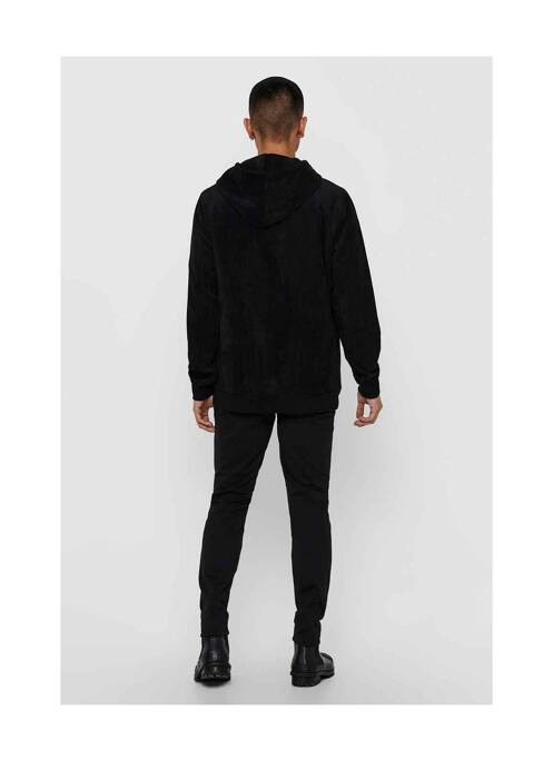 Sweat-shirt à capuche noir ONLY&SONS pour homme