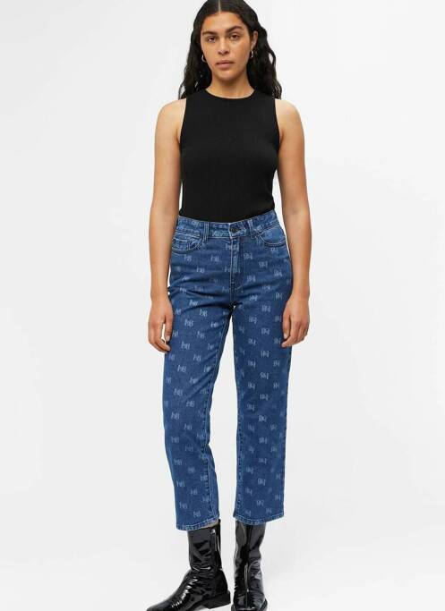 Jeans coupe droite bleu OBJECT pour femme