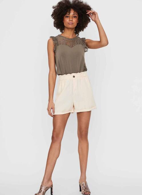 Short beige NOISY MAY femme