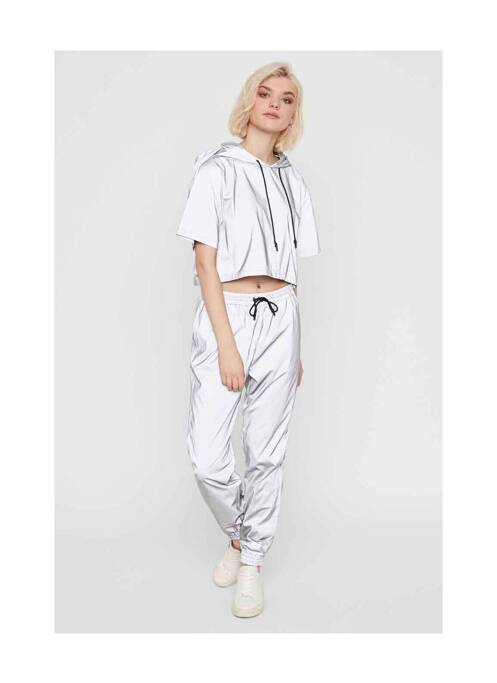 Jogging argent NOISY MAY pour femme