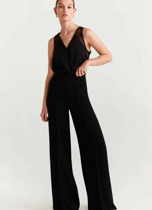 Top noir MANGO pour femme