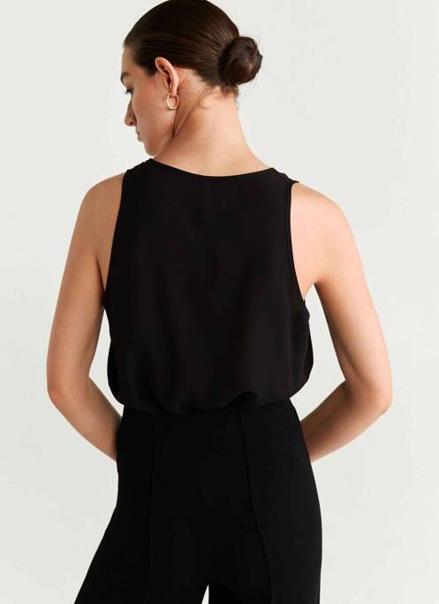 Top noir MANGO pour femme