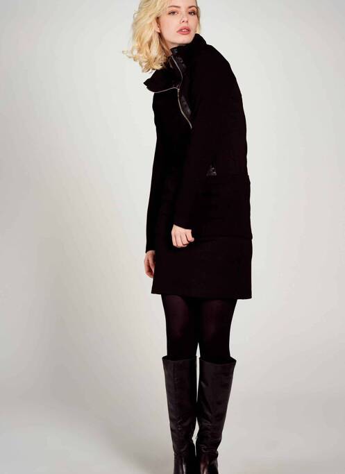 Robe mi-longue noir NÜ pour femme