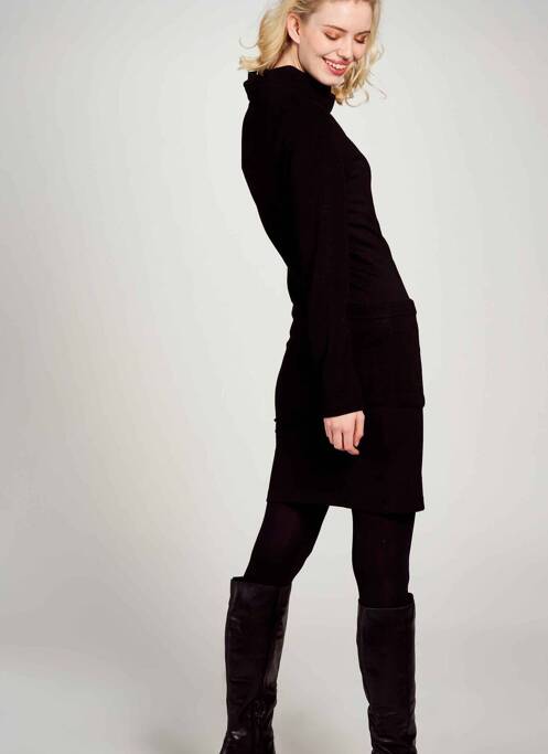 Robe mi-longue noir NÜ pour femme