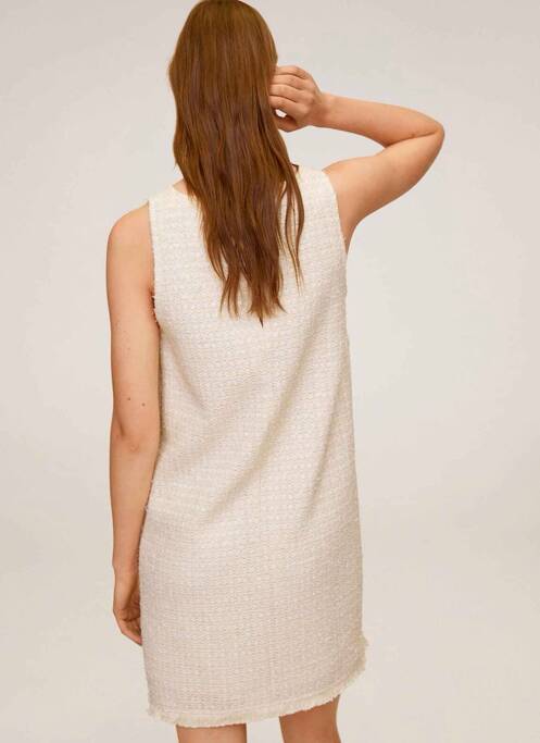 Robe courte beige MANGO pour femme