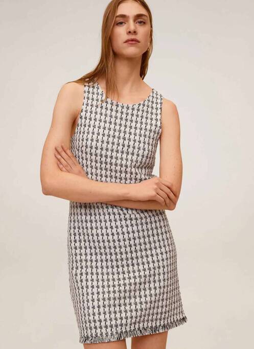 Robe courte noir MANGO pour femme